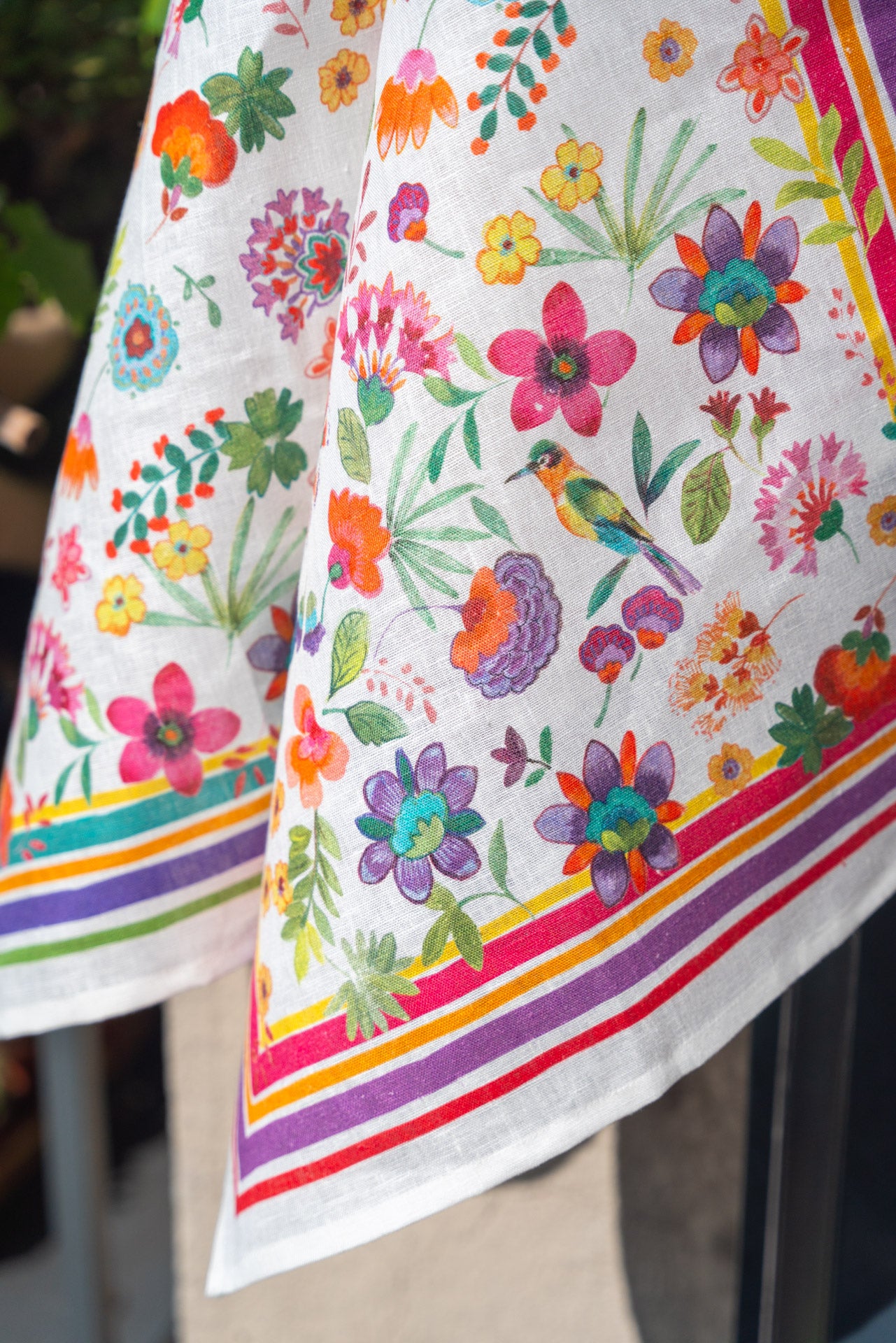 Tessitura Toscana Telerie, “Carel”, Pure cotton printed tablecloth.
