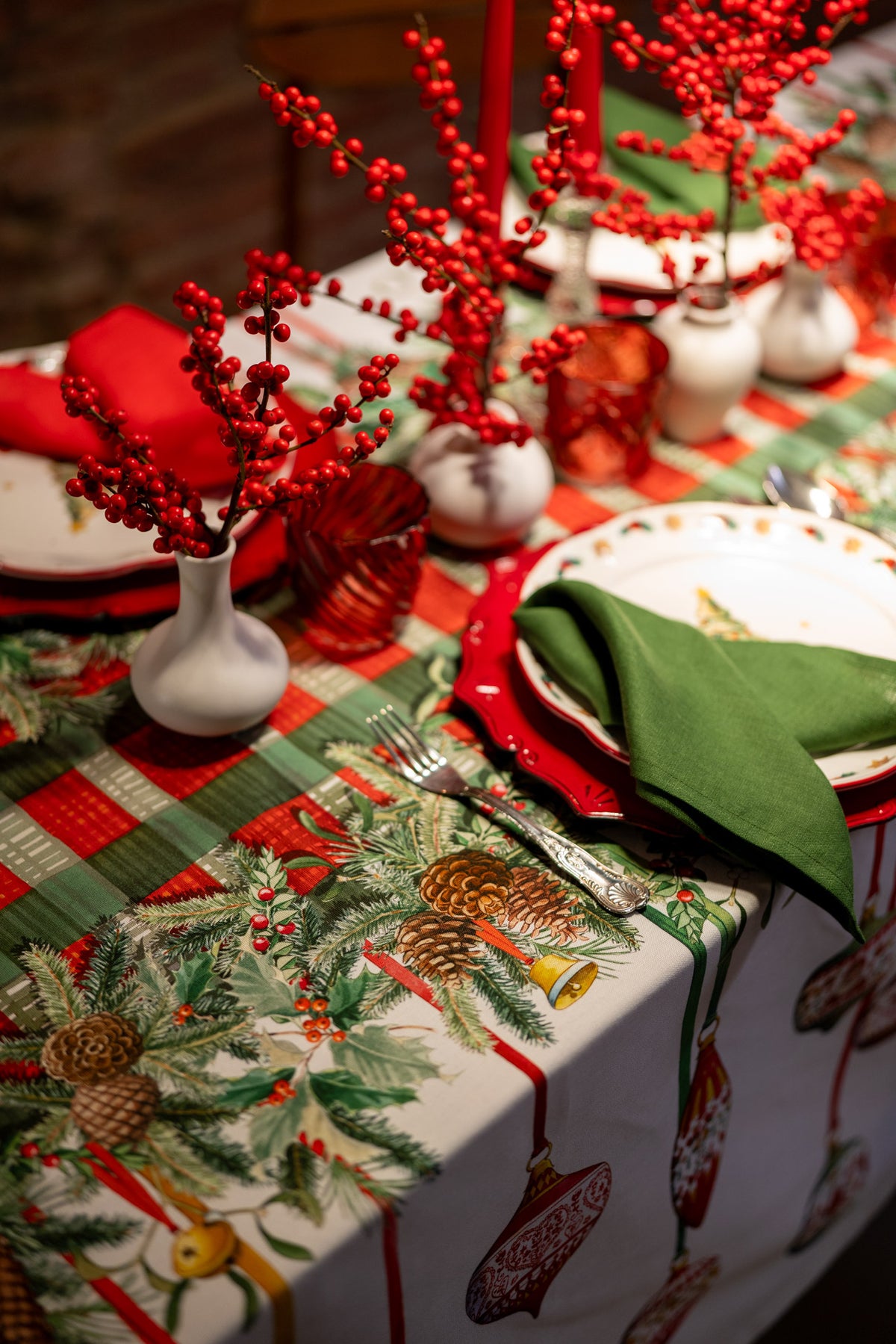Tessitura Toscana Telerie, “Pinoel”, Cotton printed tablecloth - Home Landing