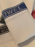Thomas Ferguson Pure Fine Woven Irish Linen Tea Towel - Blue Stripe, Ireland. - Home Landing
