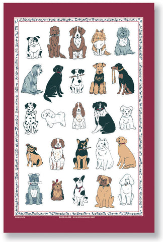 Ulster Weavers, “Dogs Galore”, Pure cotton printed tea towel - Home Landing