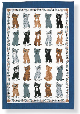 Ulster Weavers, “Kittens Arrived”, Pure cotton printed tea towel - Home Landing