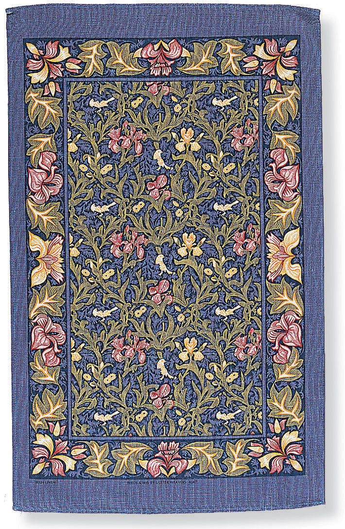Ulster Weavers “Birds & Iris”, Pure cotton printed tea towel