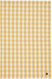 Ulster Weavers, "Gingham Yellow", Woven cotton tea towel. 