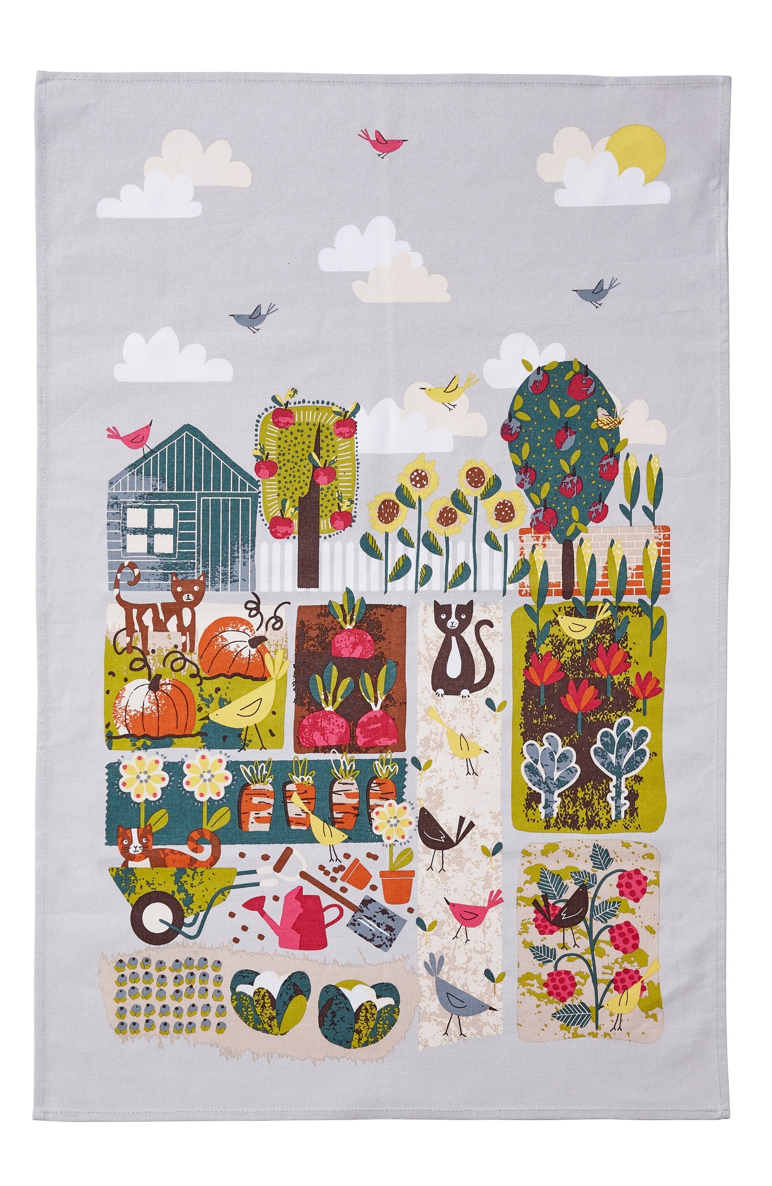 Ulster Weavers, "Home Grown", Pure cotton printed tea towel. - Home Landing