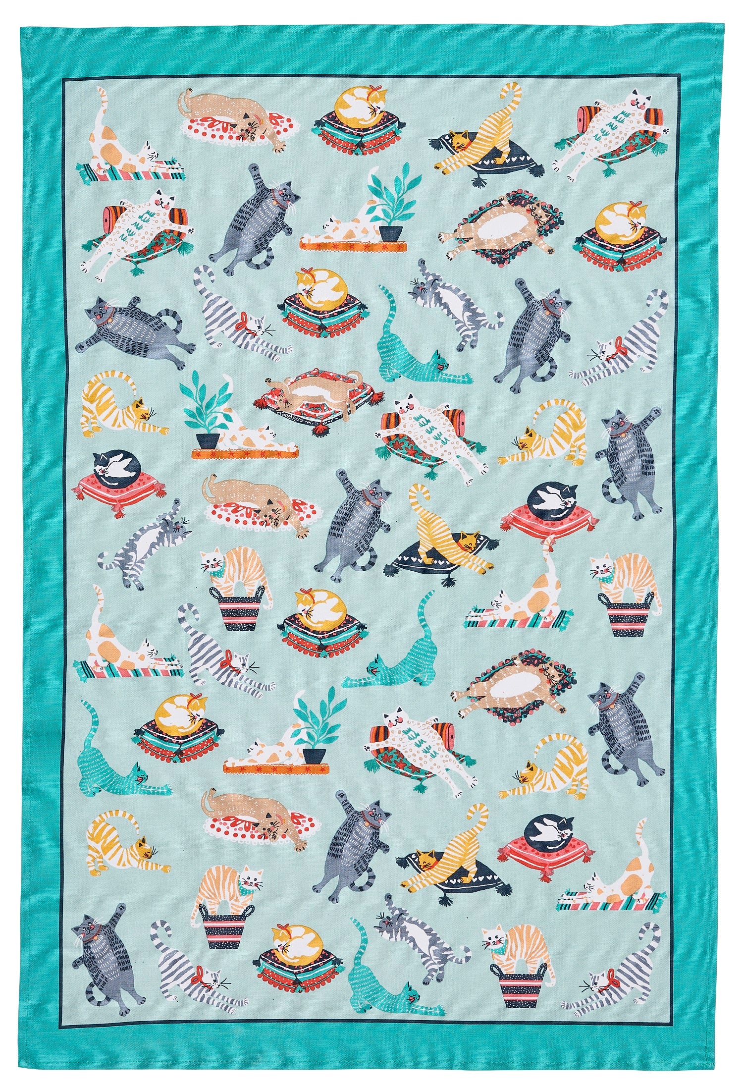Ulster Weavers, "Kitty Cats", Pure cotton printed tea towel. - Home Landing
