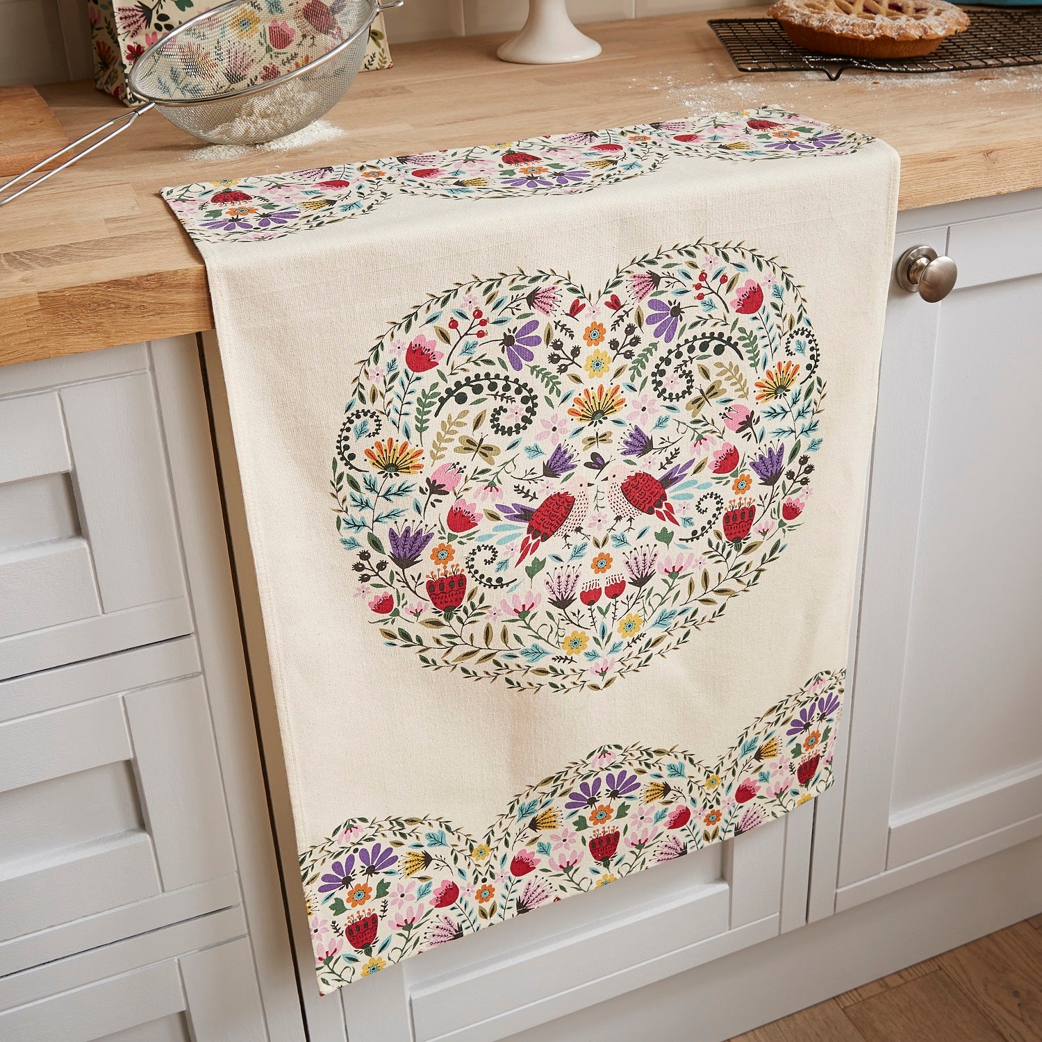 Ulster Weavers, "Melody", Pure cotton printed tea towel. - Home Landing