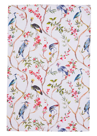 Ulster Weavers, "Oriental Birds", Printed cotton tea towel.