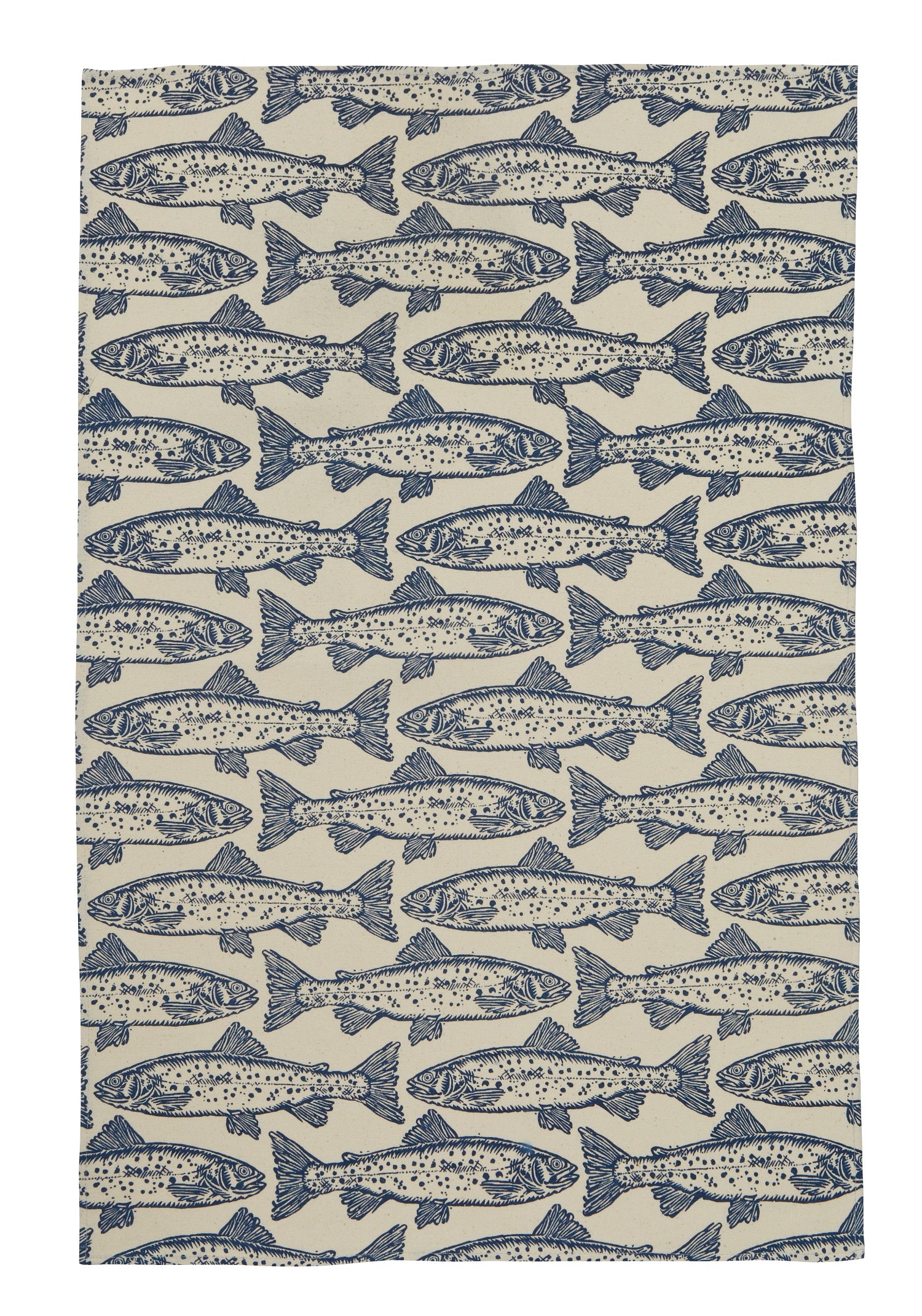Ulster Weavers, "Salmon", Pure cotton printed tea towel - Home Landing