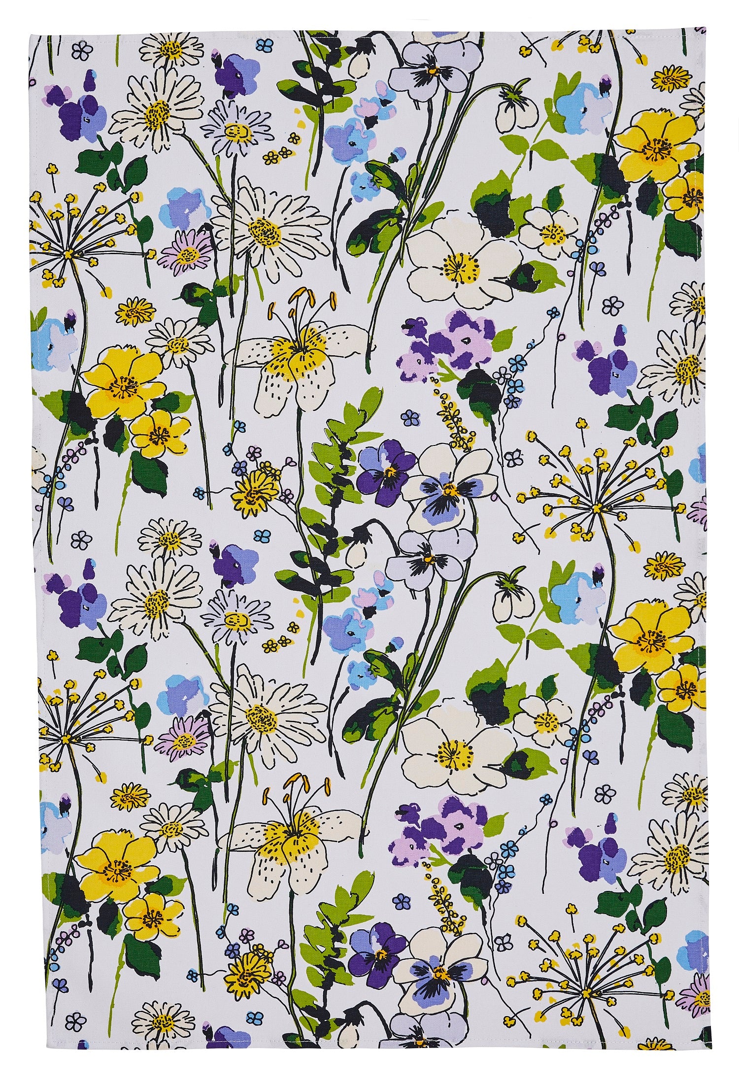 Ulster Weavers, "Wildflowers", Pure cotton printed tea towel. - Home Landing