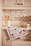 Ulster Weavers, "Farm Birds", Printed recycled cotton tea towel.