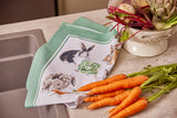 Ulster Weavers, "Rabbit Patch", Printed recycled cotton tea towel.