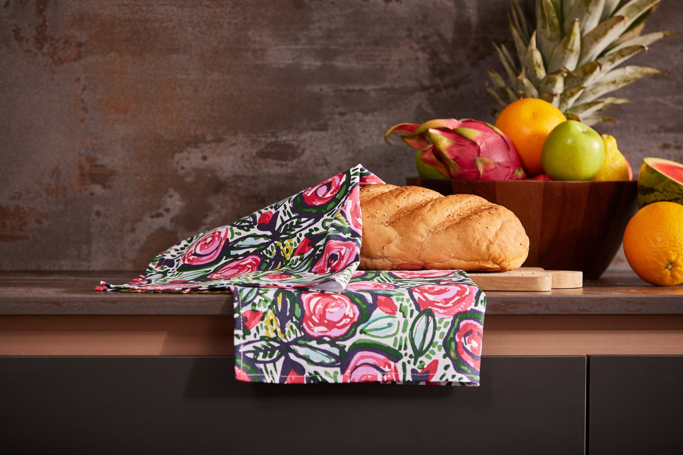 Ulster Weavers "Rose Garden", Printed cotton tea towel.