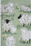 Ulster Weavers, "Woolly Sheep", Printed recycled cotton tea towel.