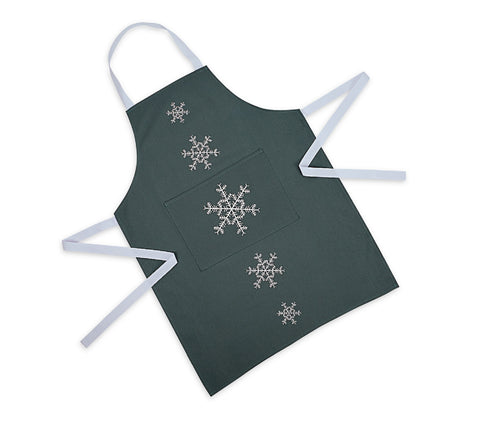 Ulster Weavers, "Snowflake Sage Green", Cotton apron