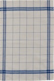 Coucke "Bistro Essential" (Blue), Woven linen tea towel. Made in France