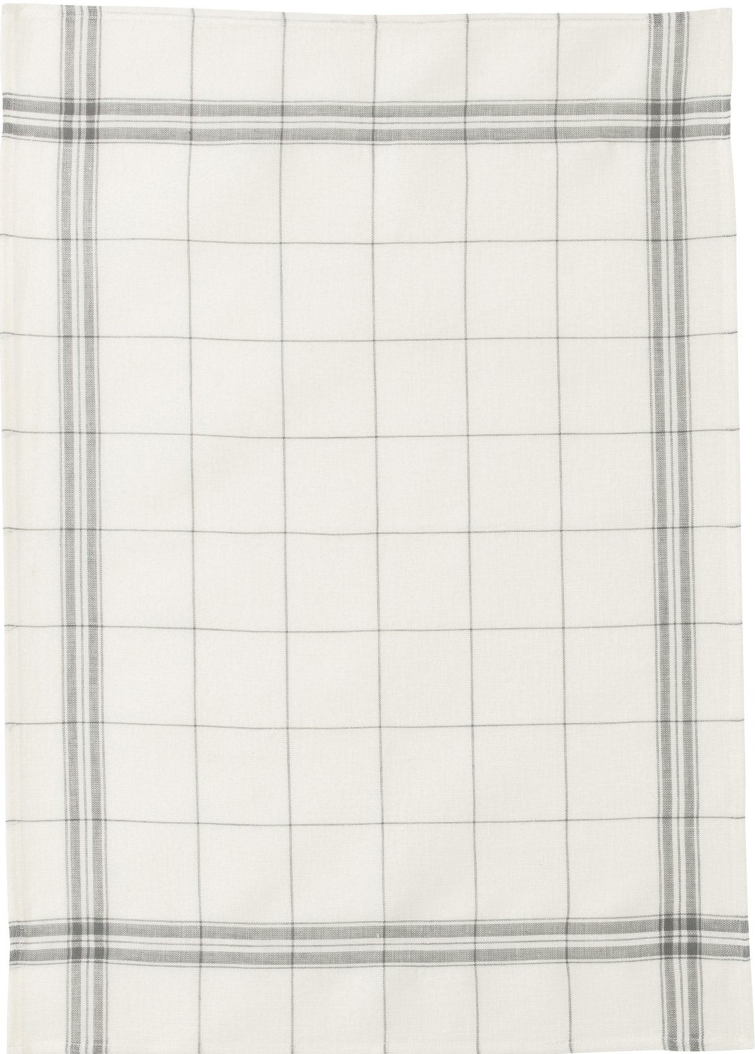 Coucke "Bistro Essential" (Anthracite), Woven linen tea towel. Made in France.