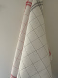 Coucke "Bistro Essential" (Anthracite), Woven linen tea towel. Made in France.