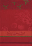Coucke "Tomates du Potager", Woven cotton tea towel. Designed in France.