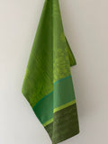 Coucke "Aromates du Jardin”, Woven cotton tea towel. Designed in France.