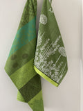 Coucke "Aromates du Jardin", Cotton terry hand towel. Designed in France.
