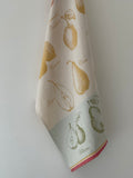Coucke " Variete de Poires", Woven cotton tea towel. Designed in France.