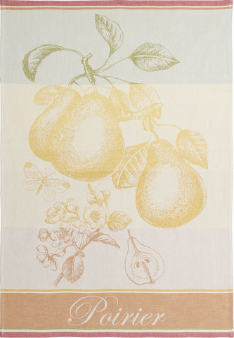 Coucke "Poirier", Woven cotton tea towel. Designed in France.