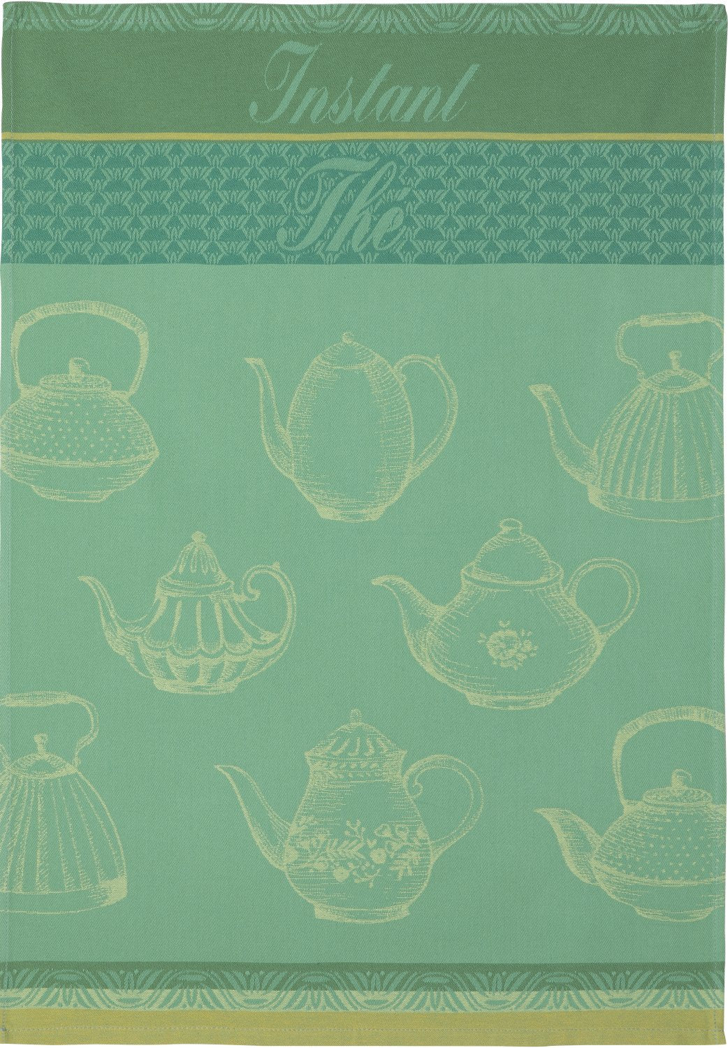 Coucke "Instant Thé”, Woven cotton tea towel. Designed in France.