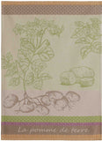 Coucke "La Pomme de Terre", Woven cotton tea towel. Designed in France.