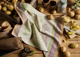 Coucke "La Pomme de Terre", Woven cotton tea towel. Designed in France.