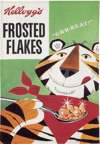 Coucke "Kellogg’s Frosted Flakes", Printed cotton tea towel. Designed in France.
