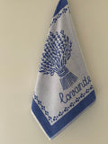 Coucke "Lavande Lavande", Cotton terry hand towel. Designed in France.