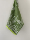 Coucke "Aromates du Jardin", Cotton terry hand towel. Designed in France.
