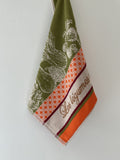 Coucke "Légumes D’Hiver", Cotton terry hand towel. Designed in France.