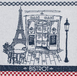 Coucke "Bistrot Authentique", Cotton terry hand towel. Designed in France.
