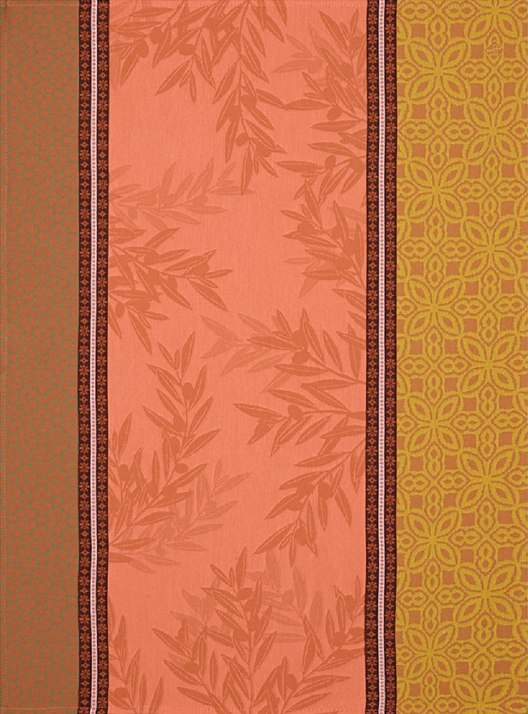 Jacquard Français "Luberon" (Pink), Woven cotton tea towel. Made in France - Home Landing