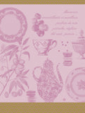 Jacquard Français "Macarons" (Rose), Woven cotton tea towel. Made in France - Home Landing