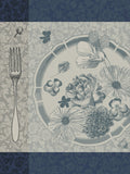 Jacquard Français "Fleurs à Crouquer" (Stamen), Woven cotton tea towel. Made in France.