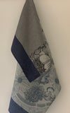 Jacquard Français "Fleurs à Crouquer" (Stamen), Woven cotton hand towel. Made in France. - Home Landing
