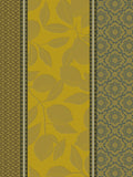 Jacquard Français "Sous les Citronniers" (Yellow), Woven cotton tea towel. Made in France.