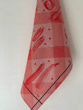 Jacquard Français "Legumes au Jardin" (Red), Woven cotton tea towel. Made in France.