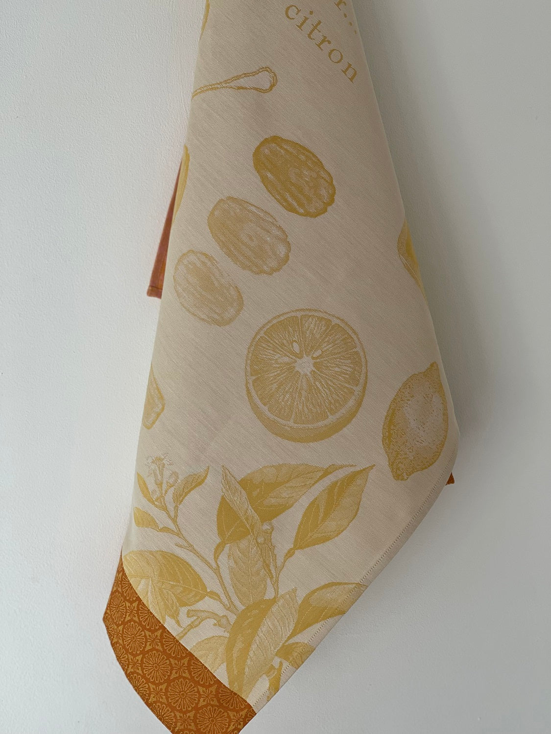 Jacquard Francais "Madeleines" (Butter), Woven cotton tea towel. Made in France.