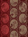 Jacquard Français "Josephine" (Red), Woven cotton tea towel. Made in France.
