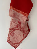 Jacquard Français "Josephine" (Red), Woven cotton hand towel. Made in France.