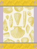 Jacquard Français "Coquillages" (Soleil), Woven cotton tea towel. Made in France.