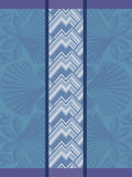 Jacquard Français "Coquilles" (Mer), Woven cotton tea towel. Made in France.