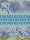 Jacquard Français "Soleil au Jardin" (Lavande), Woven cotton tea towel. Made in France.