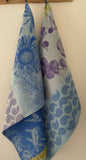 Jacquard Français "Soleil a Table" (Lavande), Woven cotton tea towel. Made in France.