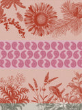 Jacquard Français "Soleil au Jardin" (Tomate), Woven cotton tea towel. Made in France.
