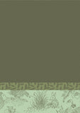 Jacquard Français "Josephine" (Green), Woven cotton hand towel. Made in France.