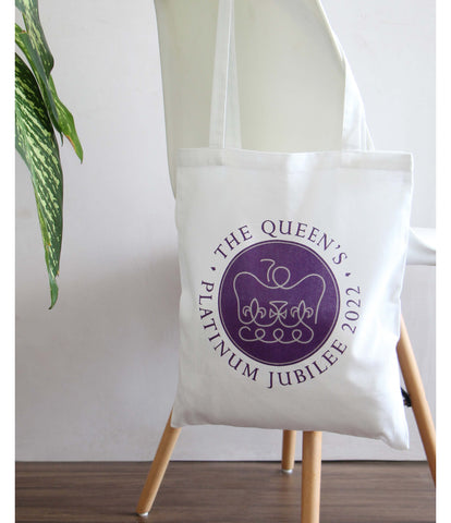 Official Design, "Queen’s Platinum Jubilee", Pure cotton printed bag.